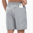 thumbnail image 3 of NORTHYARD Men's Workout Shorts 7 Inch Breathable Athletic Running Hiking Shorts Lightgrey L, 3 of 8