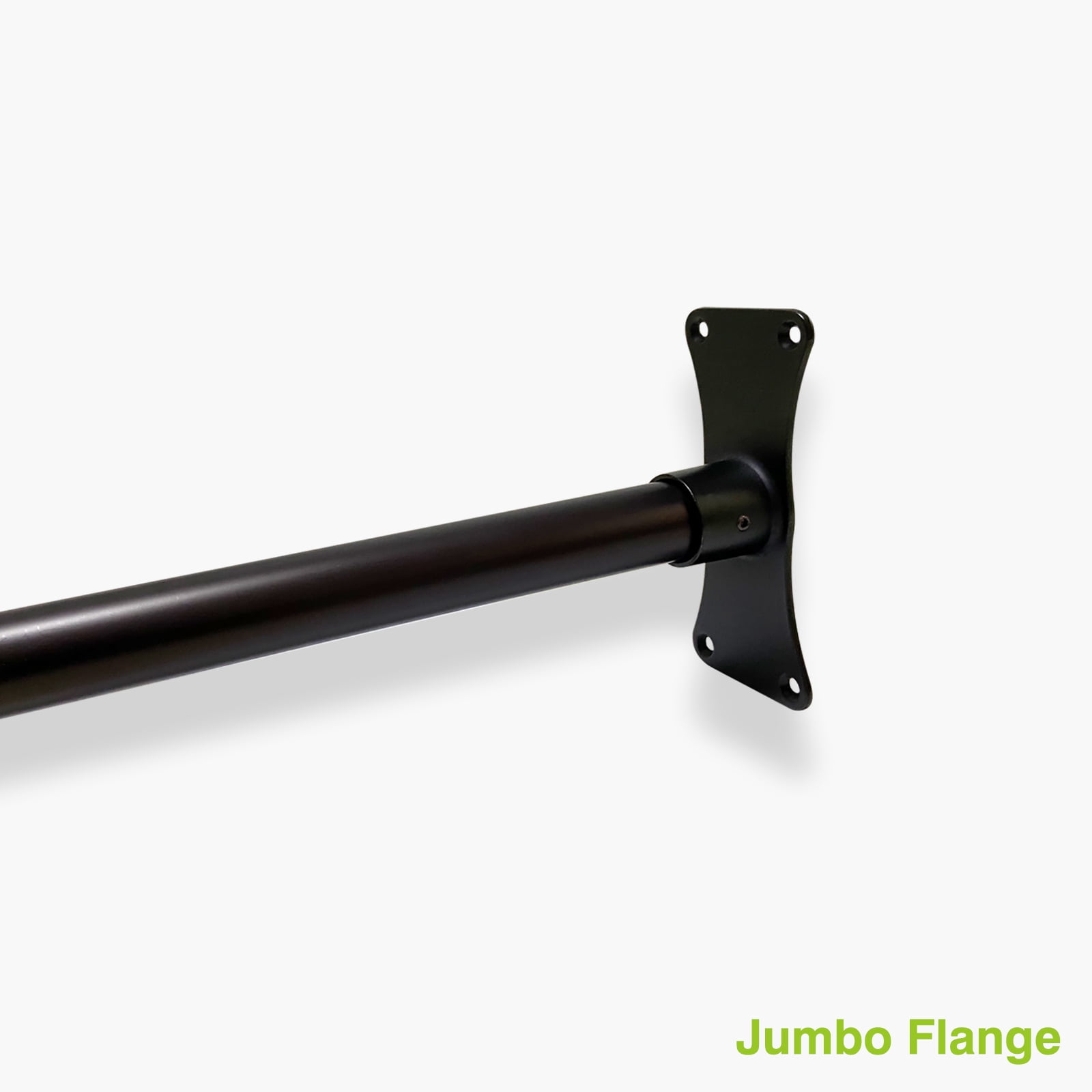 Naiture Jumbo Shower Curtain Rod Flanges, Zinc Alloy, Set of 2, Oil Rubbed Bronze Finish