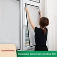 thumbnail image 6 of Cooling Privacy Anti-UV Window Film,Total Blackout Window Film, Thicken Aluminized Film Insulation, Heat Reflective Window Film, with Suction Cups,Easy to Disassemble/Reusable (20''x40''), 6 of 7
