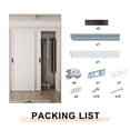 thumbnail image 4 of 72" x 80" Height Sliding Closet Door - 1 Panle Design for Closet Door Hardware kit including, Black Handles, 4 of 8