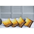 thumbnail image 2 of Ambesonne Fall Throw Pillow Cover 4 Pack, Empty Tabletop and Wheat, 18", Brown Orange Yellow, 2 of 7