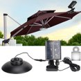 thumbnail image 1 of Lumières Solaires pour Parasol Extérieur, Lumières Solaires Étanches pour Parasol de Patio Télécommande Lumières Solaires pour Parasol de Patio Luminosité Réglable, 1 of 7