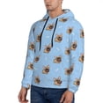 thumbnail image 2 of Hoodies for Men - Brown French Bulldog Long Sleeve Comfrt Men'S Fashion Hoodies & Sweatshirts, Sweatshirts for Men Hoodies Pullover Clothing Clothes with Pouch, 2 of 7