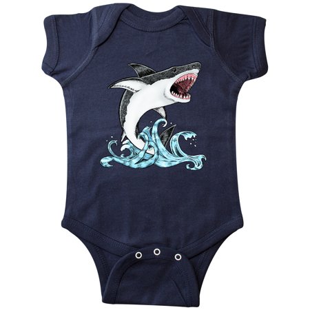 

Inktastic Great White Shark Jumping Gift Baby Boy or Baby Girl Bodysuit