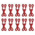 thumbnail image 1 of Ganchos de costura y ojos, paquete de 14 ganchos y ojos cubiertos de poliéster para ropa (Rojo, longitud de 27 mm), 1 of 7