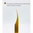 thumbnail image 4 of Curvy Tweezers for Eyelash Extension - Professional False Lash Tools Stainless Steel Precision Tweezers(Gold), 4 of 6