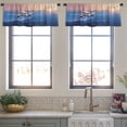 thumbnail image 3 of LALILO Kitchen Curtain Valance Airplane Landscape With Rod Pocket Window Curtain 52"x 18" Set of 2, 3 of 5