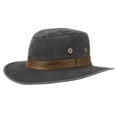 thumbnail image 6 of Men and Women's Outdoor Cotton Canvas Safari Fedora Hats With Faux Leather Band, 6 of 8