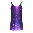 thumbnail image 4 of TSADFHJI Jupe Maxi avec Poches Robe de Plage pour Femmes Bikini I Tenue de Plage Décontractée Vacances Courte Été Robe Dos Nu S Violet, 4 of 4