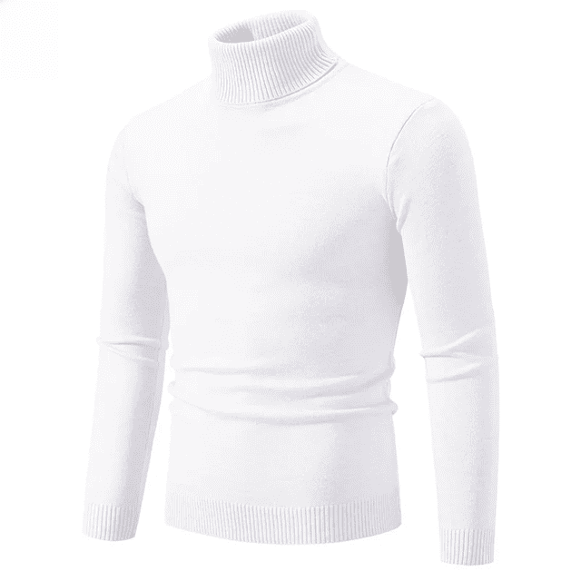 Men's Winter Turtleneck Pullover Thermal Sweater Polo/turtle Neck Pullover Sweater Other Material