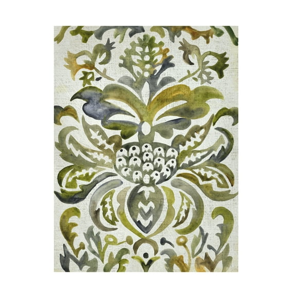 Chariklia Zarris 'Verdant Damask IV' Canvas Art