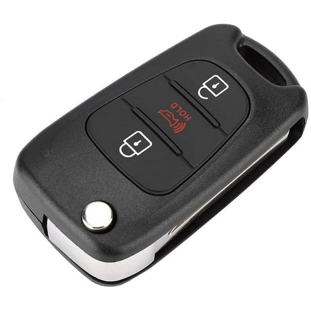 LAICAIW Key Fob Case, 3 Button Car Remote Flip Key Fob Case Protective Cover Shell Fit for KIA Soul 2012 2013
