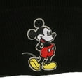 thumbnail image 6 of Mickey Mouse Mickey Embroidery Black Acrylic Knit Standard Cuff Beanie, 6 of 6