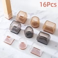 thumbnail image 2 of 16/8/4 piezas de almohadillas antideslizantes de silicona para patas de muebles de suela gruesa, protectores antiruido para pies de sofá, protectores para pisos de madera contra arañazos, 2 of 5
