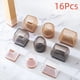 thumbnail image 2 of 16/8/4 piezas de almohadillas antideslizantes de silicona para patas de muebles de suela gruesa, protectores antiruido para pies de sofá, protectores para pisos de madera contra arañazos, 2 of 5