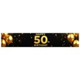 thumbnail image 1 of Golden Happy 50th Birthday Banner Background, Party Backdrop Decorations for Photography Props Birthday Party Celebration Photo Booth Decor, 1 of 4
