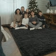 thumbnail image 7 of Junovo Super Soft Fluffy Area Rugs Modern Shag Rug for Bedroom Living Room,Cute Carpets for Kids Nursery Girls Home Dorm,5'x8',Dark Gray, 7 of 7
