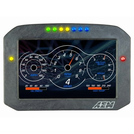 AEM 30-5702F CD-7GF Carbon Flat Panel Digital Dash Display