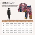 thumbnail image 4 of Sigee Pink Tiger Gold Leaves for Women’s Pajama Sets Long-Sleeved Pjs Sets for Women 2 piece Sleepwear-Small, 4 of 7