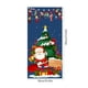 thumbnail image 3 of Cortina de puerta navideña con bandera para exteriores, decoración de fondo de Papá Noel y cachorro, tela de poliéster para colgar., 3 of 5