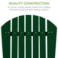 thumbnail image 4 of Best Choice Products Folding Adirondack Chair Outdoor, Wooden Accent Lounge Furniture w/ 350lb Capacity - Yard Green, 4 of 7