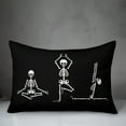 thumbnail image 3 of Creative Products Yoga Skeletons 14x20 Spun Poly Pillow, 3 of 3