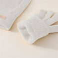thumbnail image 5 of Tittly Winter Gloves Gloves for Women Gloves Women's Winter Padded Outdoor Cycling Car Cold Non Slip Screen Driving To Keep Warm Cotton Gloves Warm Gloves White One Size, 5 of 6