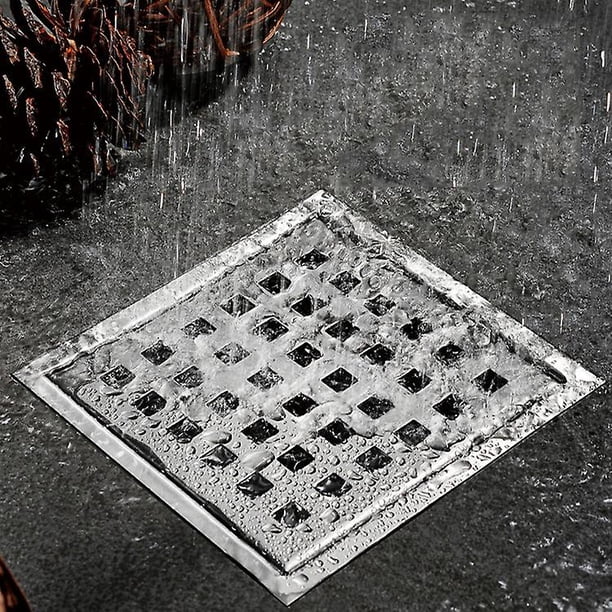 304 stainless steel shower room WC large displacement dn50 anti - bug anti - odor square lattice, 150 * 150mM