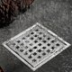 thumbnail image 1 of 304 stainless steel shower room WC large displacement dn50 anti - bug anti - odor square lattice, 150 * 150mM, 1 of 3