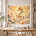 thumbnail image 5 of Mountain Lake Winding with Dragon Detailed Painterly Long, Mystical Fantasy for Space Lovers, Galaxy Room Decor, Mother'S Day Gift, Tapestry Wall Hanging for Bedroom and Dorm, 5 of 7