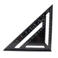 thumbnail image 5 of Triangle Scale Ruler 12 Inch Aluminum Alloy Triangular Rule High Precision Square Protractor Carpenter Framing Layout Measuring Lever Tool, 5 of 5