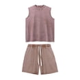 thumbnail image 4 of Men's Suit Set for Spring Summer Lightweight Breathable Vest and Relaxed Shorts Ensemble for Casual Daily Wear, 4 of 4