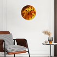 thumbnail image 2 of 12 Inch Wall Clock Battery Operated Silent Clock Decorative for Office, Kitchen, Outdoor, Living Room，Fire Dragon with Fire Flames attractive, 2 of 4
