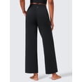 thumbnail image 2 of Pantalones CRZ YOGA Butterlift, cintura alta, pierna ancha, negros, mujer, 2 of 4