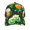 thumbnail image 3 of Disketp St Patrick's Day10 Print Trucker Hat Men Women - Mesh Baseball SnapBack Cap, 3 of 7