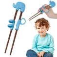 thumbnail image 1 of Cqxid Practice Chopsticks Under $5 Home & Garden Tableware SPRING PARK Baby Chopsticks Learning Training Child Chopsticks Enlightenment Helper Cute Animal, 1 of 7