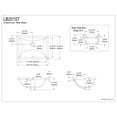 thumbnail image 2 of Kingston Brass LB20157 Grotto 20-Inch Ceramic Rectangular Undermount Bathroom Sink in White, 2 of 4