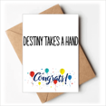 thumbnail image 1 of Destino toma una mano Sobre de la Carta de felicitación de la tarjeta de matrimonio, 1 of 4