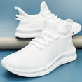 thumbnail image 3 of Mujeres Zapatillas De Malla Transpirable, Zapatos Casuales De Color Sólido Con Cordones Para Exteriores, Zapatos Para Correr Ligeros De Bajo Perfil, 3 of 4