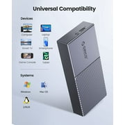 ORICO M.2 NVMe SSD Enclosure 40Gbps PCIe 3.0x4 USB-C Aluminum Adapter, NVMe 2280 M-Key External SSD Case, Thunderbolt 3/4 Compatible