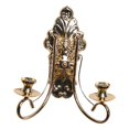 thumbnail image 5 of CarpNettore Metal Candle Sconces Candelabra Art Hanging Decorative Rustic Candle Holders for Gold, 5 of 9