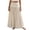 Beige, variant on Bxsruta Womens Long Skirt Bohemian Maxi Skirt Casual Flowy Pleated Skirts for Women Summer Beach Vacation