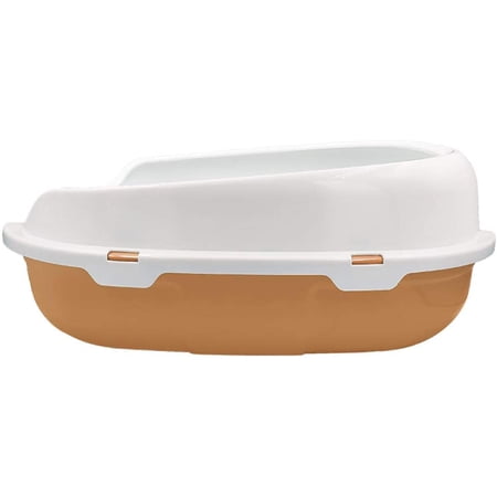 Cat Litter Tray Box- Cat Litter Box Spill-Proof Cat Litter Size Basin