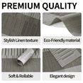 thumbnail image 4 of Furkithn Placemats Set of 4, PVC Waterproof Washable Table Mats 12 x 18 Inch, Heat Resistant Woven Placemats for Dining Room Kitchen Table, Gray, 4 of 7