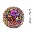thumbnail image 5 of TISHITA 3Pcs Glass Mosaic Balls Tray Bowls Living Room Vases Wedding Decorative Orbs Red, 5 of 8