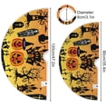 thumbnail image 3 of FMSHPON Halloween Halloween Woods Spooky Tree Pumpkins Xmas Christmas Tree Skirt Stand Mat for Holiday Party Decoration Indoor Outdoor 36 inches, 3 of 6