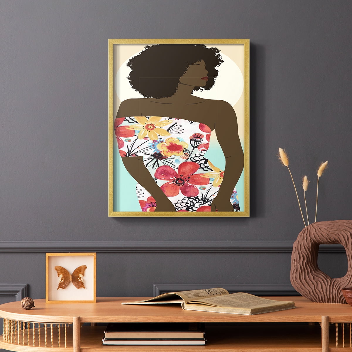 You Go Woman II Framed Print - Solid Wood in Single Picture Frame Solid Wood 2 Framed Print