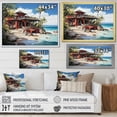 thumbnail image 4 of Designart "Tropical Retreat in the Caribbean III" Beach & Ocean Floater Framed Wall Decor, 4 of 7