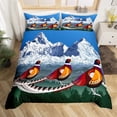 thumbnail image 3 of Funda nórdica Queen Size Bird Print Juego de cama Boho Animales Salvajes Exóticos, 3 of 7