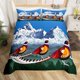 thumbnail image 3 of Funda nórdica Queen Size Bird Print Juego de cama Boho Animales Salvajes Exóticos, 3 of 7
